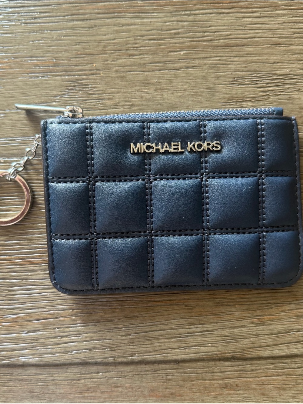 Michael Kors Quilted Leather Card Key Wallet
